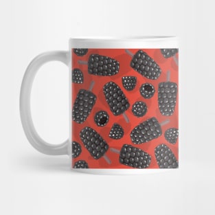 Blackberry and blackberry ice cream pattern Mug